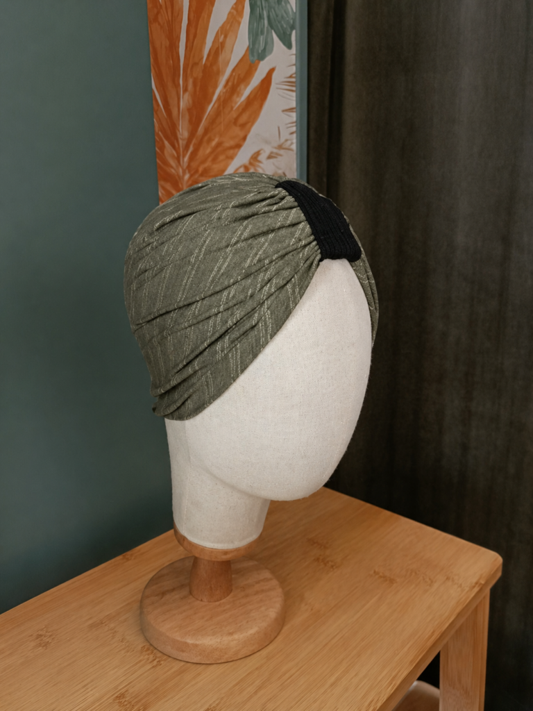 Turban drapé – Création artisanale
